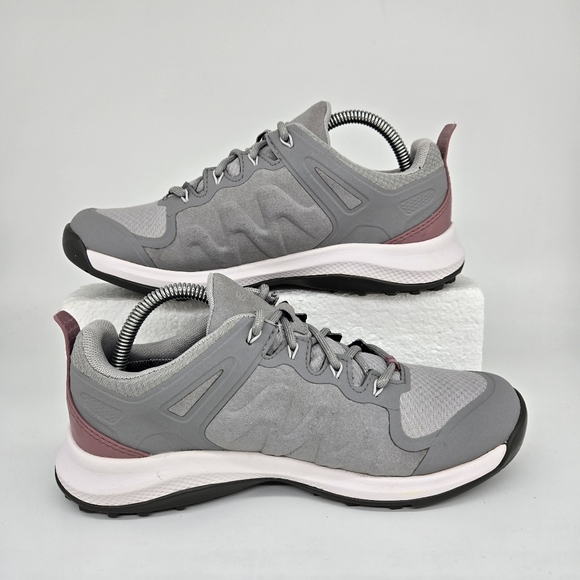 Keen Explore Women's Waterproof Gray Mesh Lace Up Hiking Shoes Size 7.5 - Picture 6 of 8